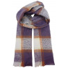 Écharpe en Polyester Violet & Orange